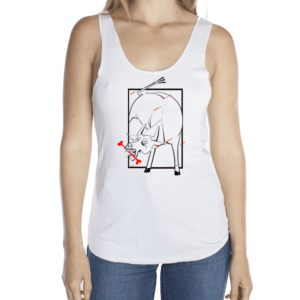 Cow with Cow Bone - Tank Top, Organic Bamboo